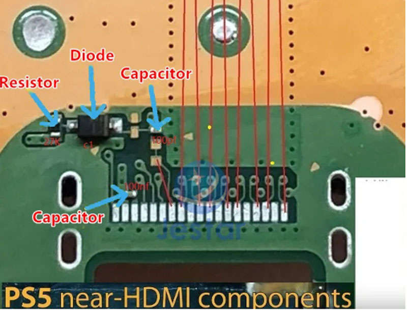 Ps5 Motherboard Hdmi IC Component Set
