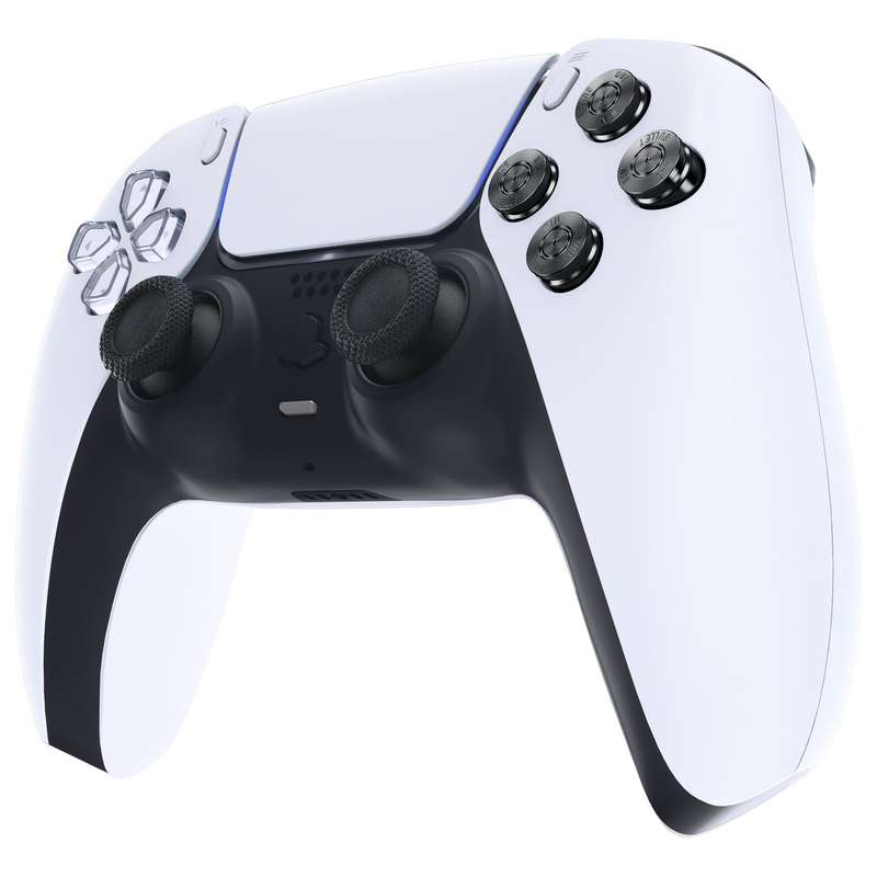PS5 Dualsense Controller Metal ABXY Bullet Buttons Black