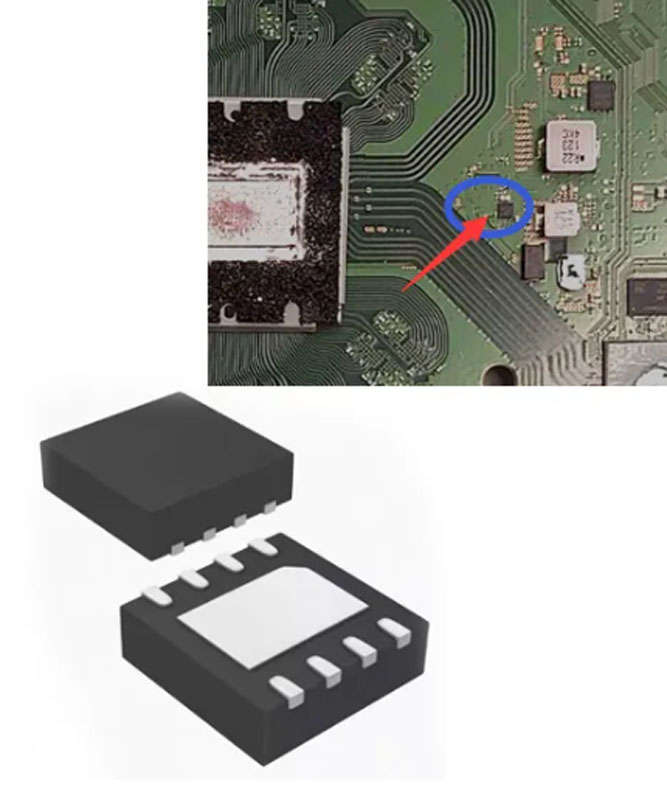 PS5 EDM-020 board RJ8G IC LDO 1.5ALOW DROPOUT WDFN-8
