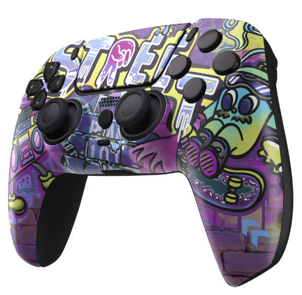 PS5 Dualsense Controller Front Shell With Touchpad Street Art