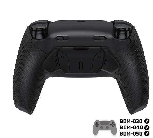Ps5 Dualsense Controller NEW Plus MAX Edition Back Button Mod Kit Rise4 Rubberized Black for BDM-...