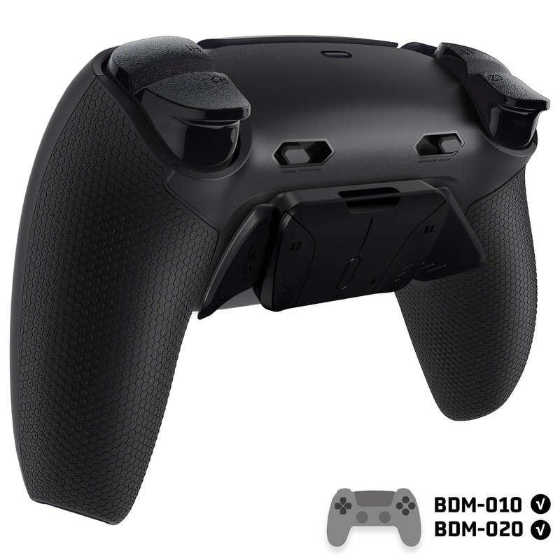 Ps5 Dualsense Controller NEW Plus MAX Edition Back Button Mod Kit Rise4 Rubberized Black for BDM-...