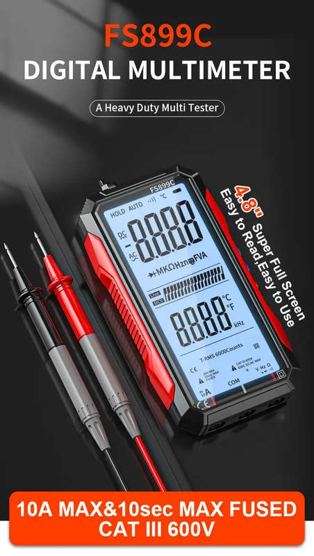 CZDANG Digital Multimeterwith  Full Screen LCD Display