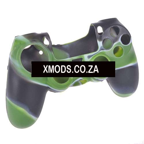 PS4 DUALSHOCK 4 PROTECTION SERIES SILICON SKIN Camouflage Pattern Green + White + Black