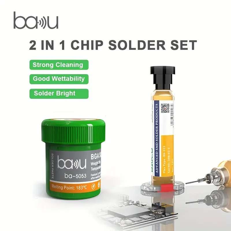BAKU Soldering Paste Flux Set Medium Temp