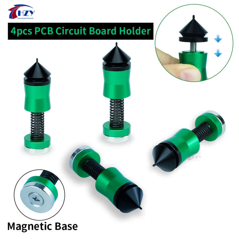 Magnetic PCB Board Holder Spring Loaded Clamp Set