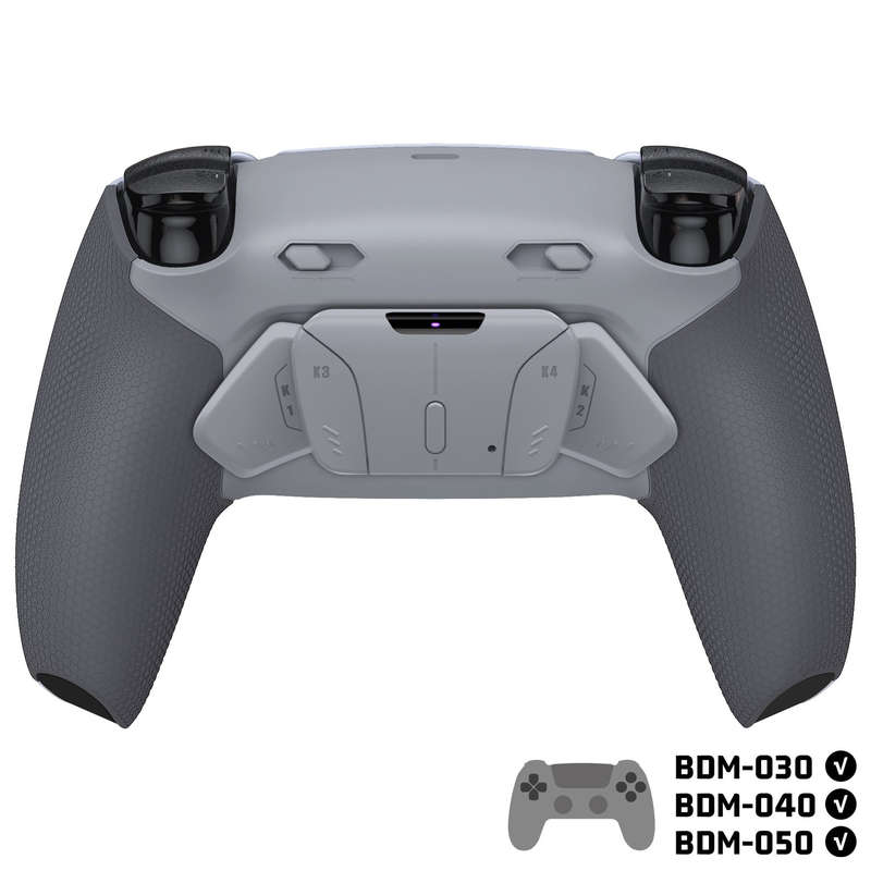 Ps5 Dualsense Controller NEW Plus MAX Edition Back Button Mod Kit Rise4 Rubberized Hope Gray BDM-...