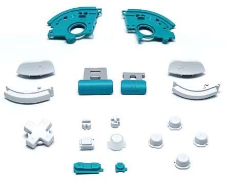 Ns Switch Lite Original Complete ABXY and R L Key Button Accessories Kit Turquois