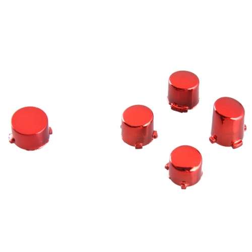 Xbox One Controller Button Set Chrome Red