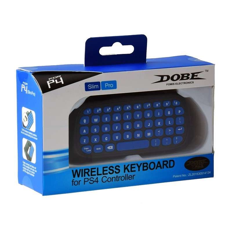 Ps4 Dualshock 4 Ds4 / Pro / Slim Controller Dobe Mini 2.4g Wireless Keyboard Black/Blue