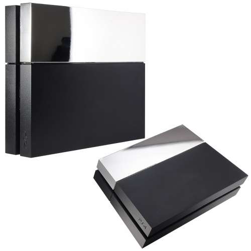 Playstation 4 PS4 Hard Drive Cover Chrome Silver