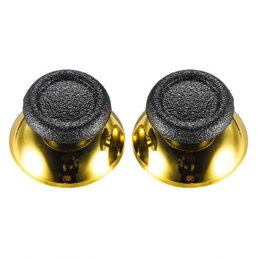 PS4 Dualshock 4 DS4 Controller Chrome Series Thumbsticks Chrome Gold Black Rubber