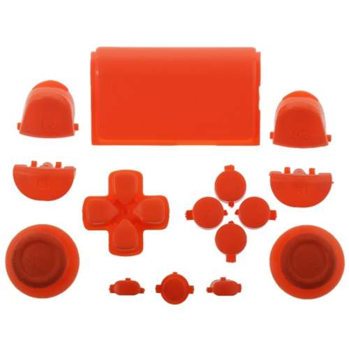 PS4 Controller Button Touch Pad Set Solid Orange