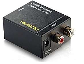 PS4 XBOX ONE Digital Toslink to Analog Audio L/R RCA Adapter with Optical + USB power Cable