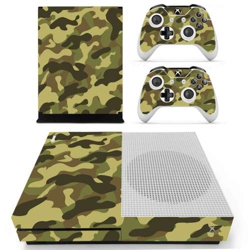 Xbox One Slim Vinyl Skin Jungle Camouflage