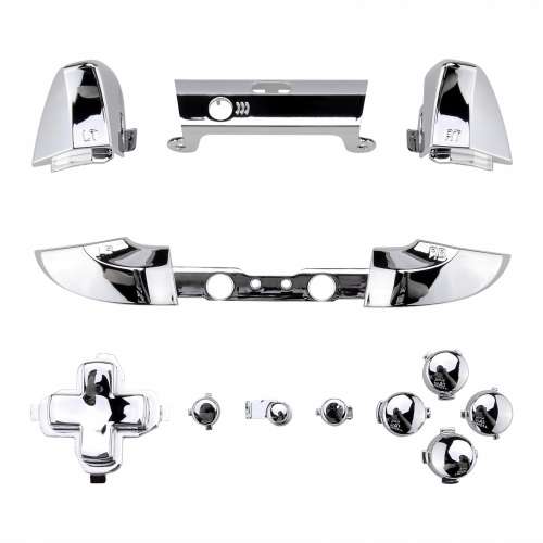 Xbox One S Full Button Set Chrome Silver