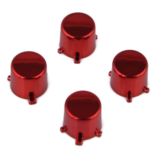 PS4 Controller DS4 Button Set Chrome Red