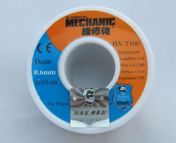 Mechanic Soldering Solder Wire 0.6MM Tin Lead