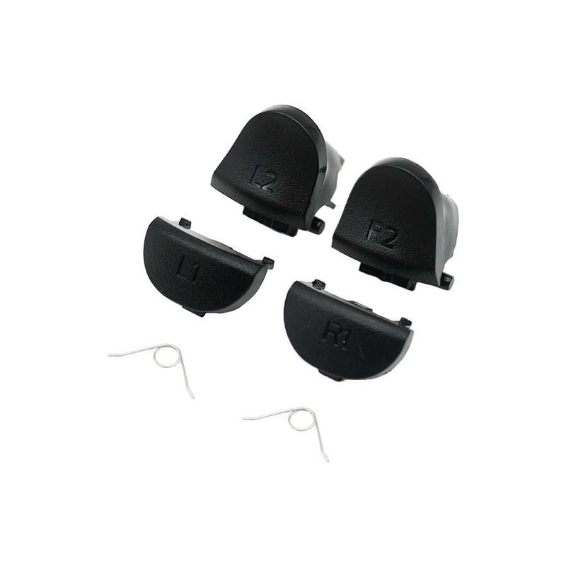 PS4 Dualshock 4 DS4 V2 Replacement R1L1 + R2L2 Trigger Buttons Set with Springs