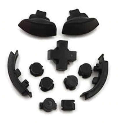 NS Switch Lite Complete ABXY and R L Key Button Set Black
