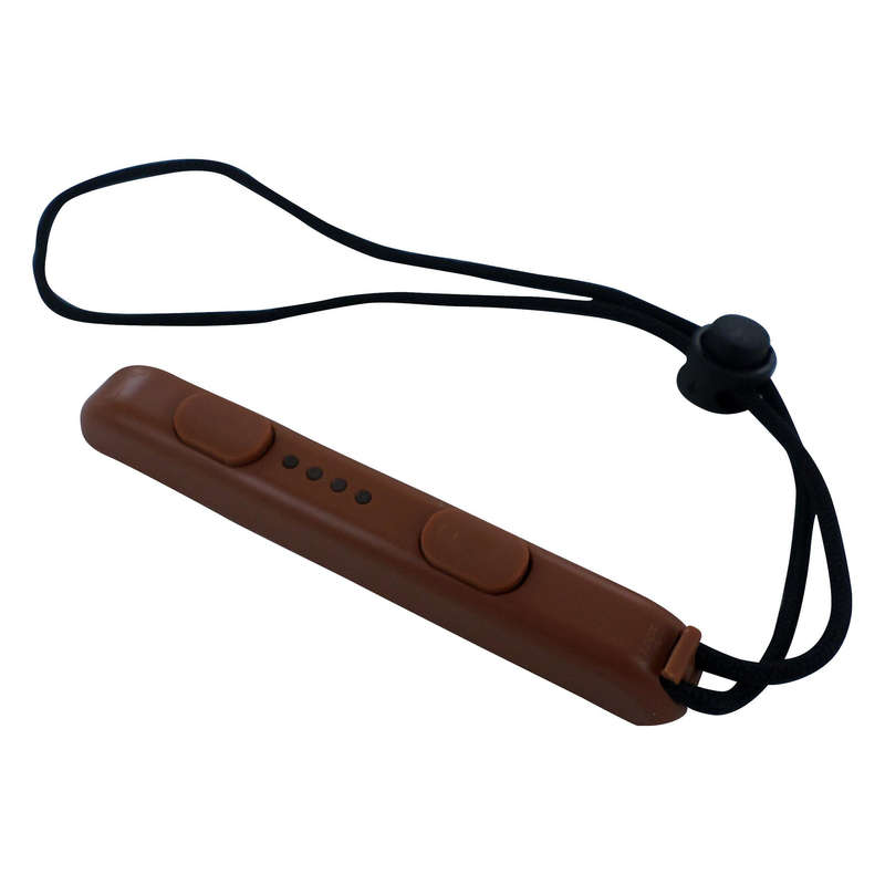 NS Joycon Slider with Wrist Strap Lanyard Brown