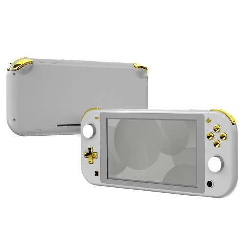 NS Switch Lite 14 Piece Button Kit Glossy Chrome Gold