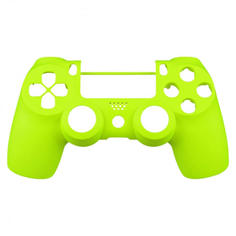 PS4 Dualshock 4 V2 Front Faceplate Soft Touch Series NEON GREEN