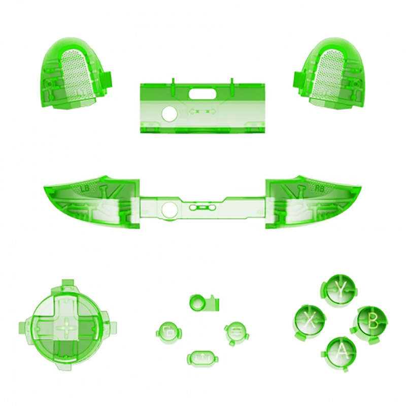 XBOX SERIES S/X Controller Button Set Clear Green