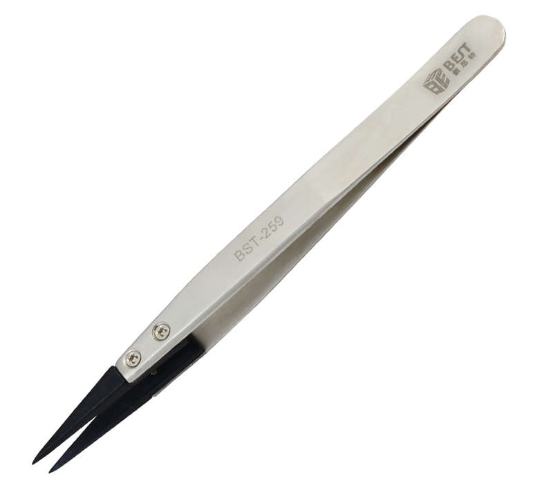 Tweezer BST-259 Anti-Static Anti-Acid and Non-magnetic Straight Tip