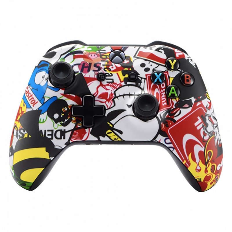 XBOX ONE S Controller Front Faceplate Soft Touch BOMB