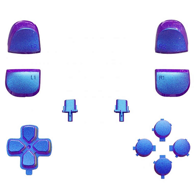 PS5 Dualsense Button Set Glossy Chameleon Blue Purple