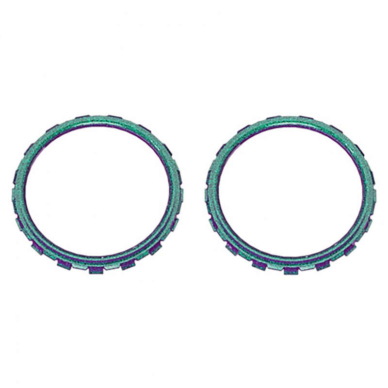 PS5 Dualsense Controller Accent Rings Glossy Chameleon Green Purple