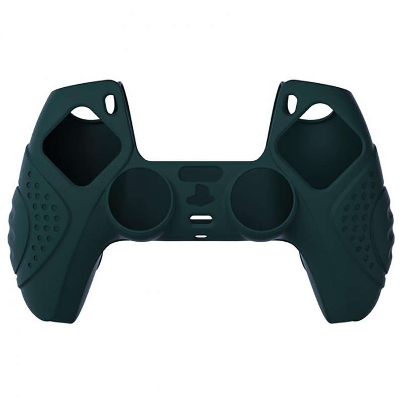 DS5 DUALSENSE CONTROLLER SURE GRIP SILICONE GLOVE With Black Joystick Caps Guardian Edition Racin...