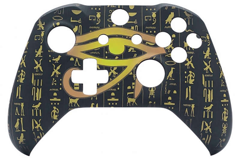 XBOX ONE S Controller Front Faceplate Art Series Soft Touch Pharaoh