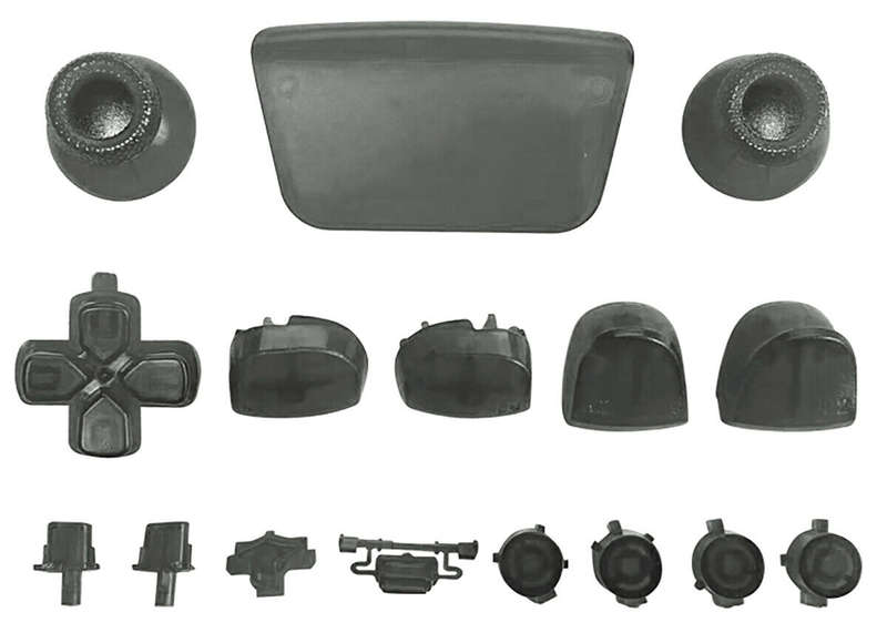 PS5 Dualsense Controller Full Button Clear Black