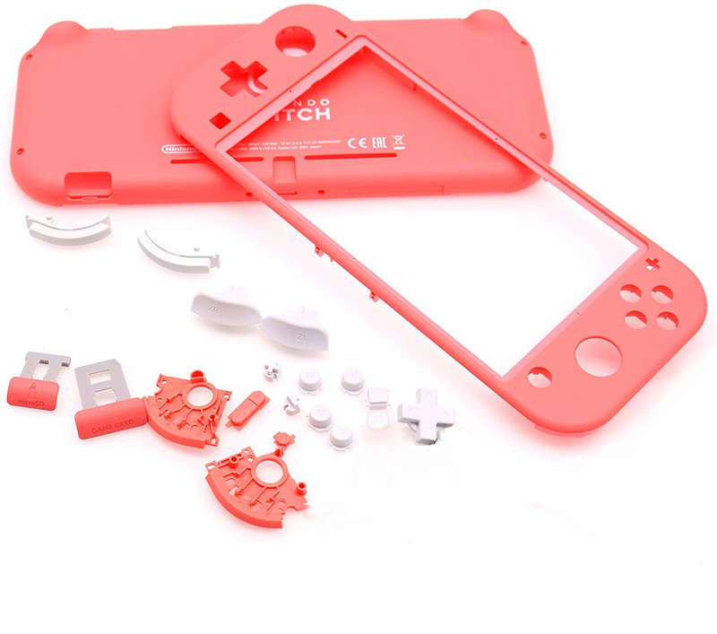 Ns Switch Lite Complete Housing Shell with Button Keys Pink