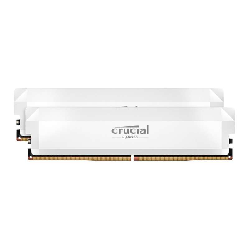 Crucial Pro DDR5 6000MHz 32GB Overclocking Memory Kit &#x2013; White