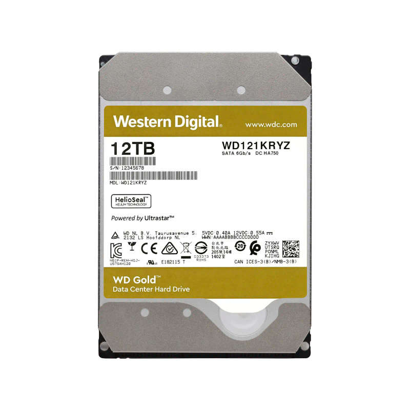 WD Gold 12TB 3.5&quot; SATA Internal HDD