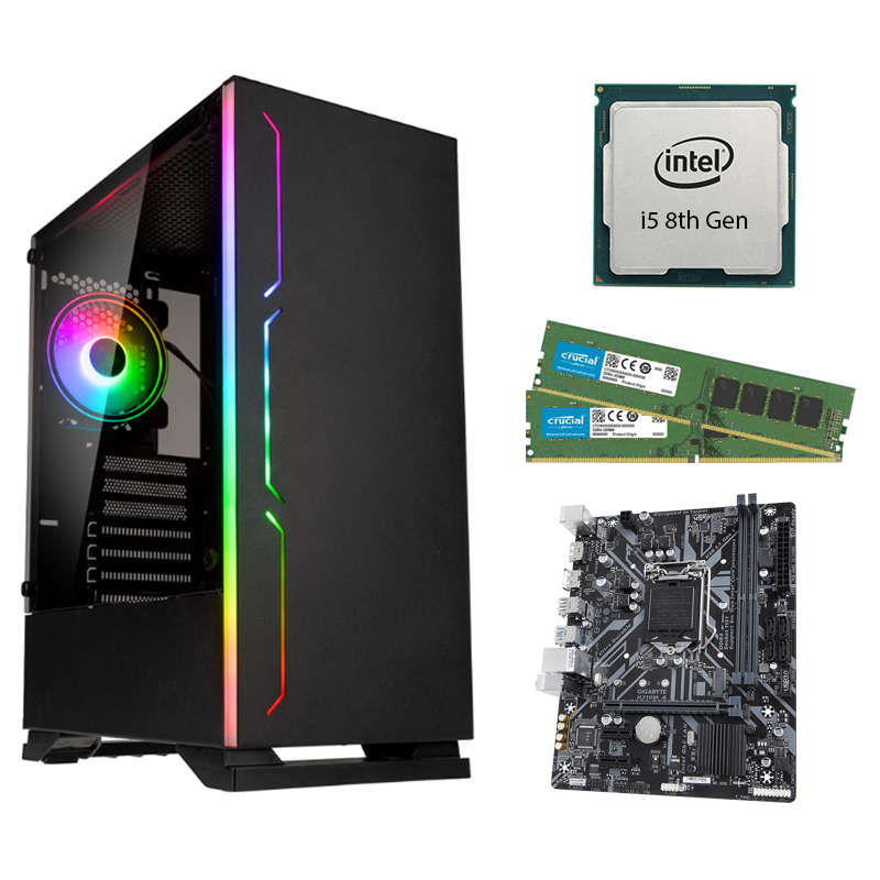 i5 8th, 4GB RAM, 1TB SSD Gaming Computer