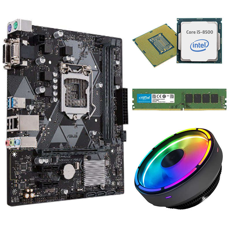 i5-8500 CPU, 4GB RAM, H310M Motherboard Combo