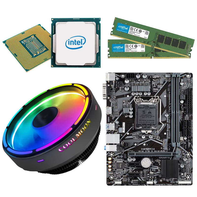 i5-10400 CPU, 16GB RAM, H410M Motherboard Combo