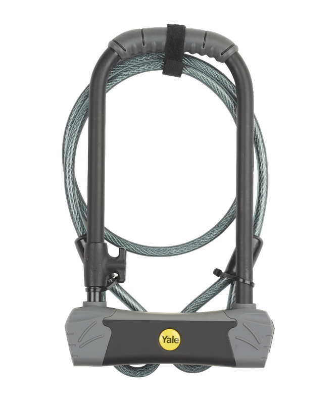 Yale Maximum Security U-lock bike lock with Cable