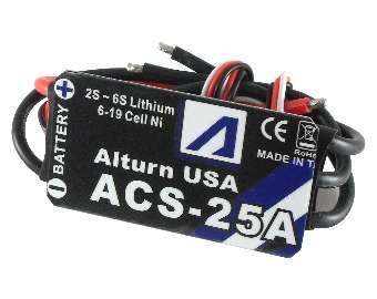 Alturn-USA 25A  Brushless Motor Control ("ACS-25A") - 0.20kg