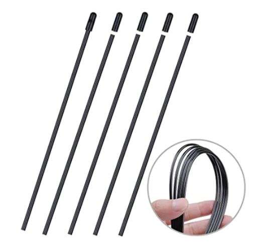FS Racing (FS-RACING) - 1/10th Scale Universal Soft Plastic Antenna Tube with Cap Black for RC Car F