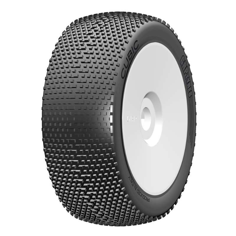 GRP - 1:8 BU - CUBIC - B -  MEDIUM - New Closed Cell Insert - Mounted on New Closed White Wheel - 1