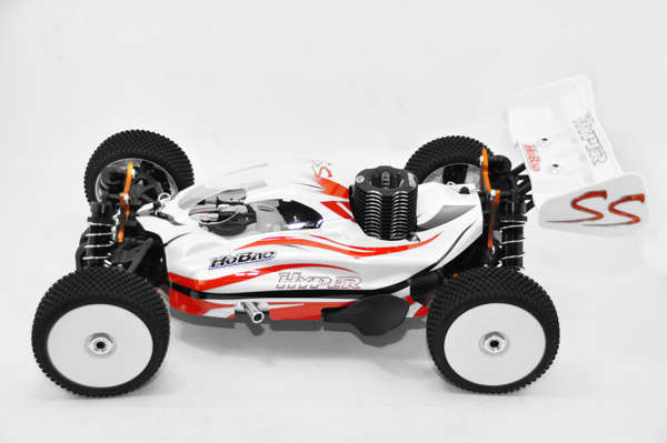 Hyper SS Nitro RTR w/H-2802T & Turbo Plug 14kg servos 2.4G (White) ("HB-SS-C28W") - 5kg