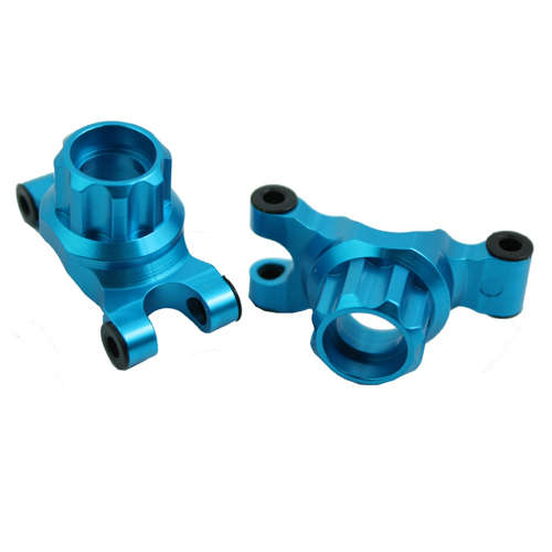 Yeah Racing Aluminum Rear Hub/Knuckle Arm 0 Degree (BU) for Tamiya TT01E (TT01E-007BU) - Yeah Racing