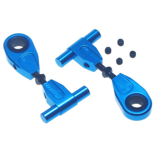 Yeah Racing Aluminum Adjustable Front Upper Arm Set For Tamiya TT02 #TT02-003BU  - 0.10kg