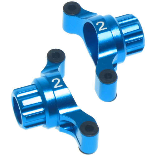 Yeah Racing Aluminum Rear Hub/Knuckle Arm 2 Degree For Tamiya TT02 #TT02-007-2BU  - 0.10kg