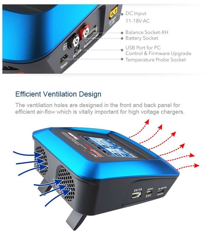 SkyRC - T6200 charger (SK-100072-01) - SkyRC 5kg